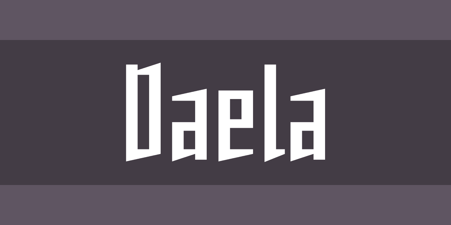 Daela Font preview